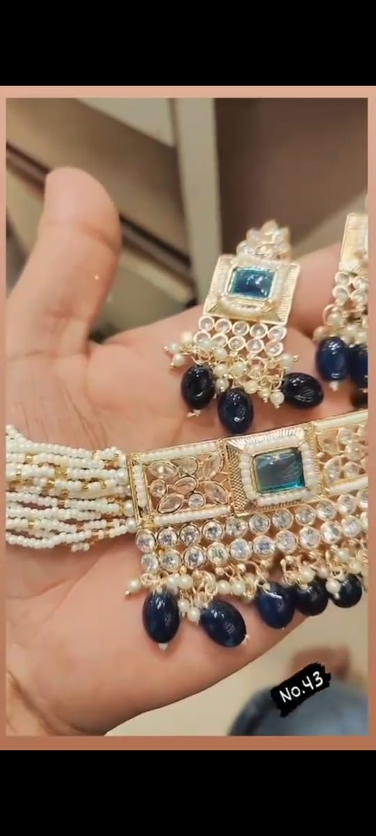 Kundan Work Necklace Set Choker Catalog
